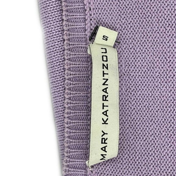 Mary Katrantzou - Crystal Flower Knit Sweater Top - Lilac, Purple, Grey - S - Picture 5 of 13